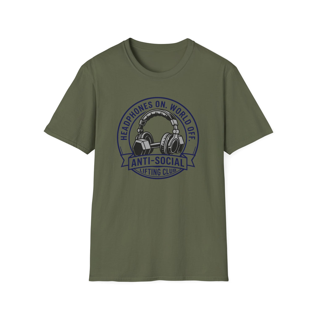 Headphones On World Off T-Shirt