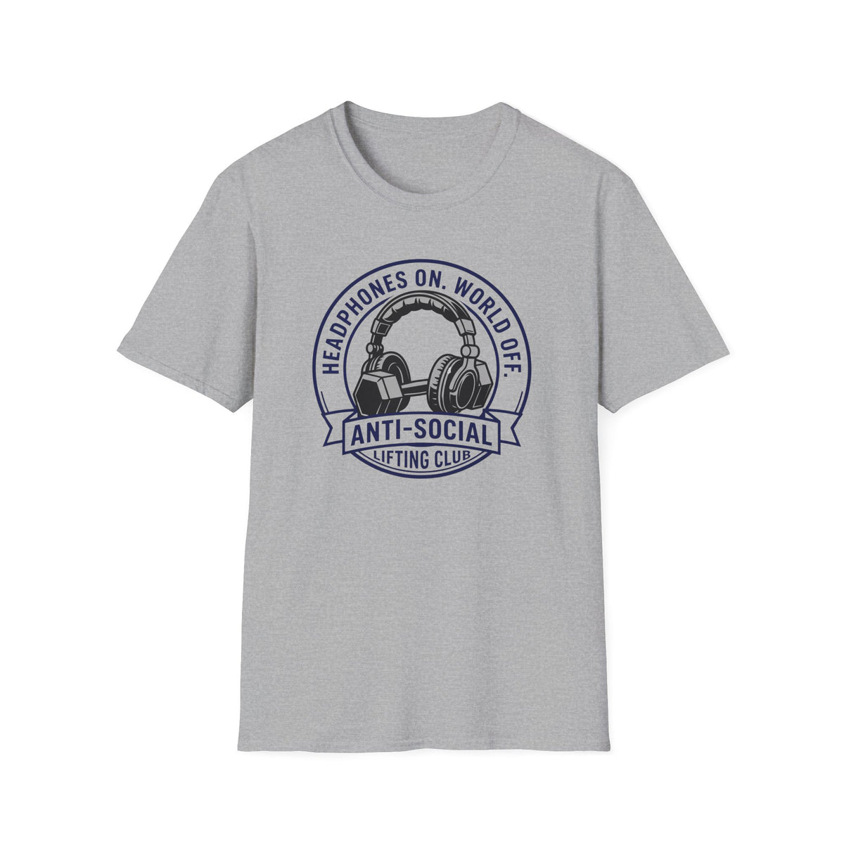 Headphones On World Off T-Shirt