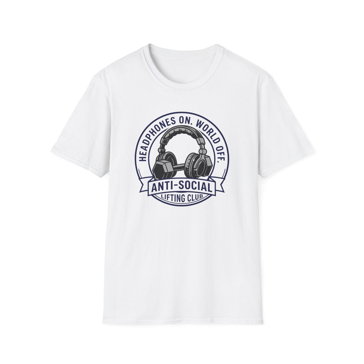 Headphones On World Off T-Shirt